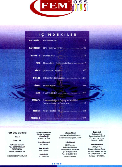 2009 Fem Dergisi Sayı 17