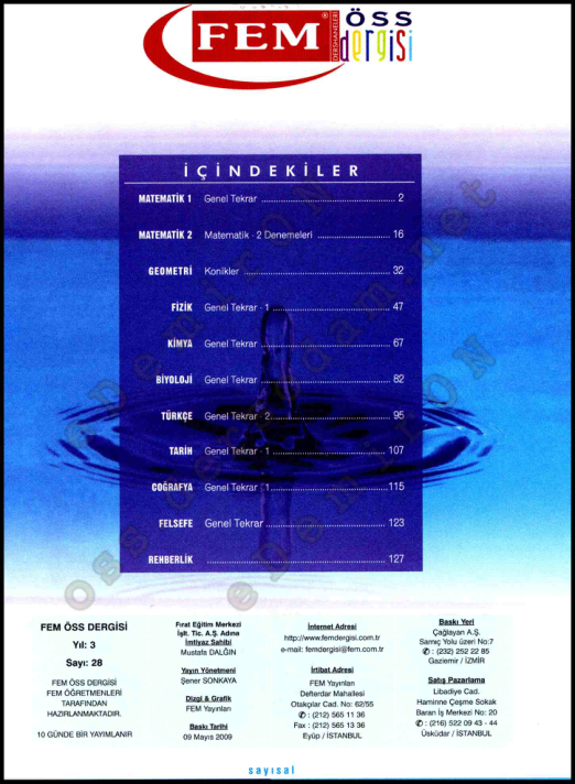 2009 Fem Dergisi 28. Sayı