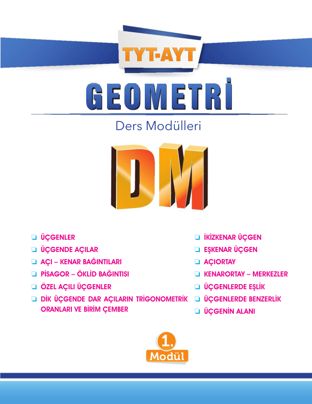 2022 Sonuç Yayınları Dim Geometri TYT AYT