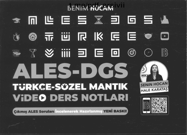 Benim Hocam 2022 ALES DGS Türkçe Video Ders Notu