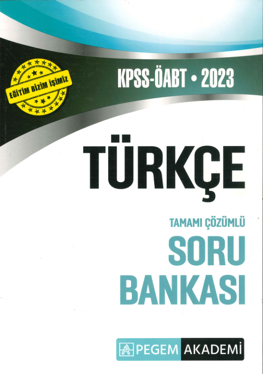2023 Pegemo ABT Türkçe Soru Bankası