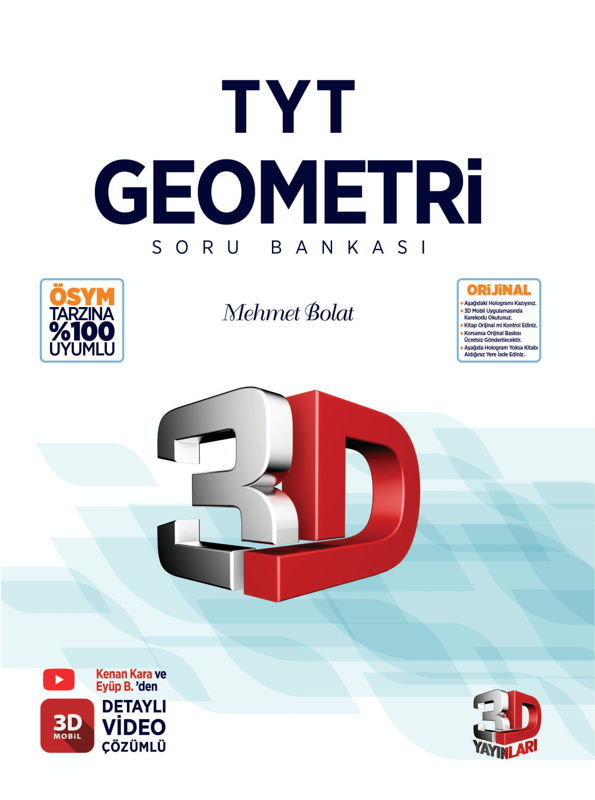 3D TYT Geometri Soru Bankası 2024