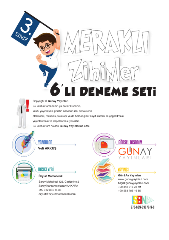 3. Sınıf Meraklı Zihinler Deneme Sınavları