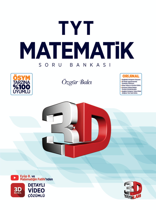 3D TYT Matematik Soru Bankası 2024