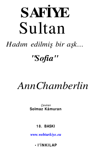 Ann Chamberlin Safiye Sultan