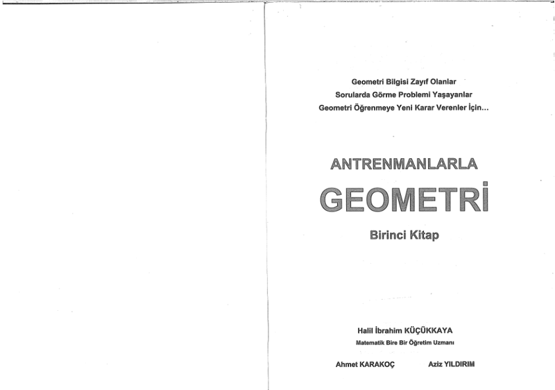 Antrenmanlarla Geometri 1. Kitap