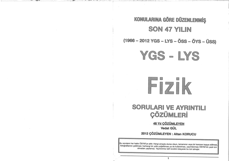 A Yayınları Son 47 Yıl Fizik