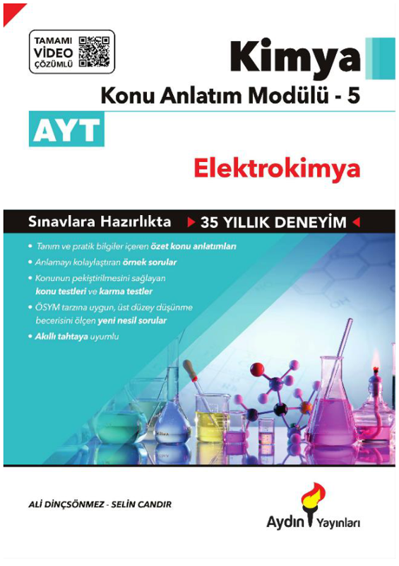 Aydın Yayınları AYT Kimya 5. Fasikül: Elektrokimya