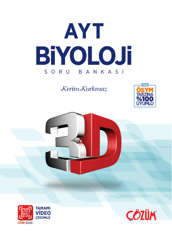 3D AYT Biyoloji Soru Bankası