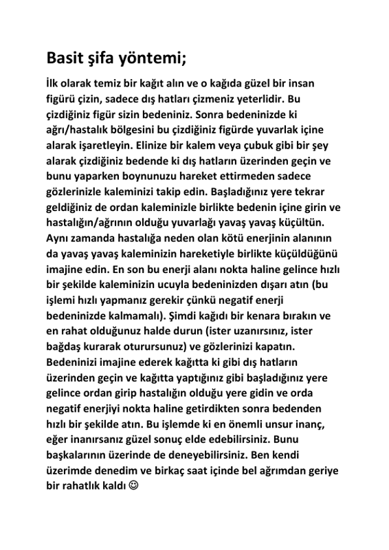 Basit Sifa Yöntemi