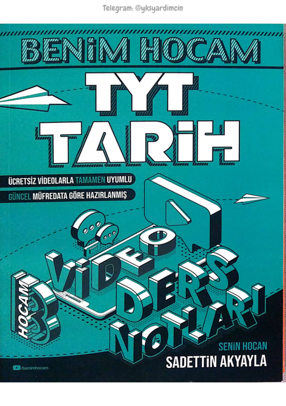 Benim Hocam Yayınları TYT Tarih Video Ders Notları