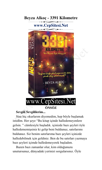 Beyza Alkoc 3391 Kilometre