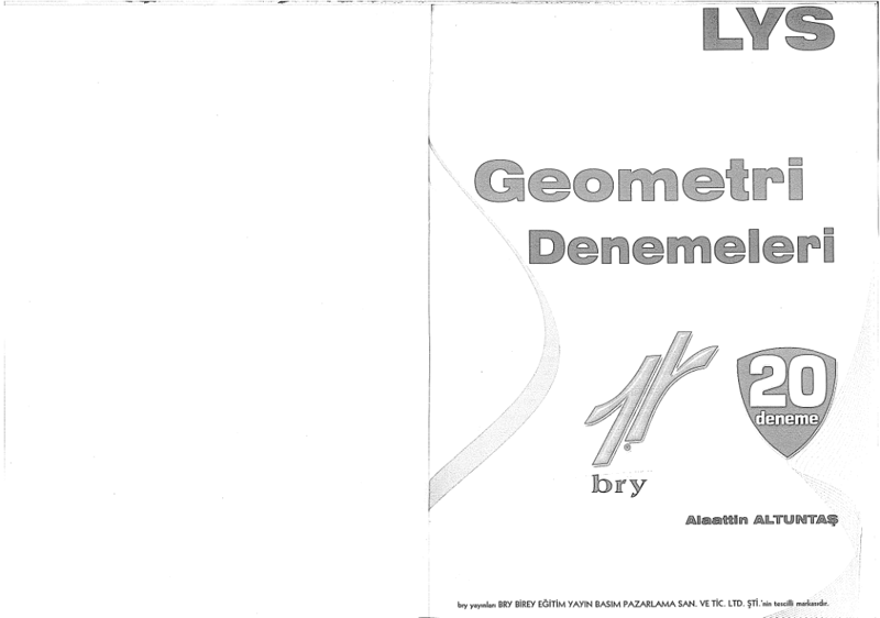 Birey LYS 20 Geometri Denemeleri