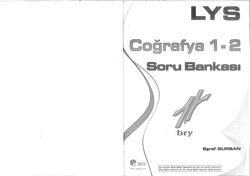 Birey LYS Coğrafya 1-2 Soru Bankası - B