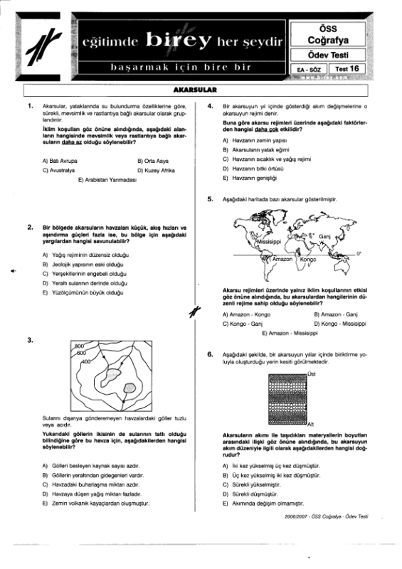 Birey Ödev Testleri