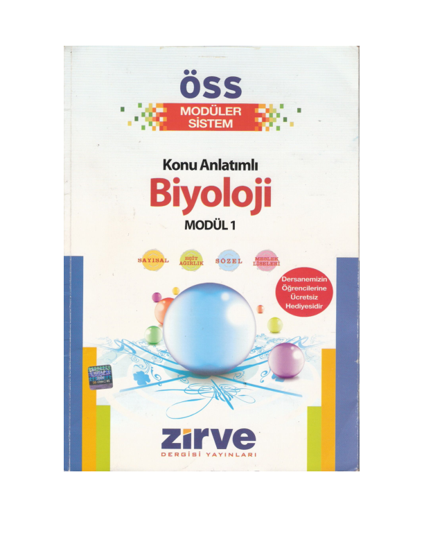 Biyoloji KA-1: Temel ve İleri Düzey Konu Anlatımı
