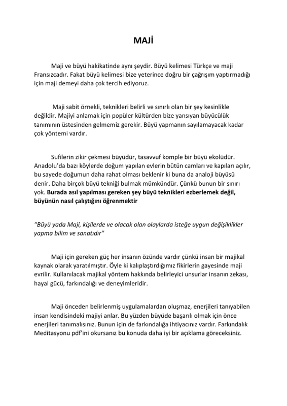 Büyü Nasıl Yapılır 1