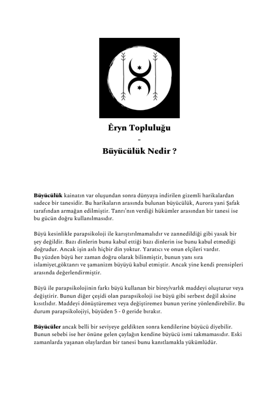 Büyücülük Nedir?
