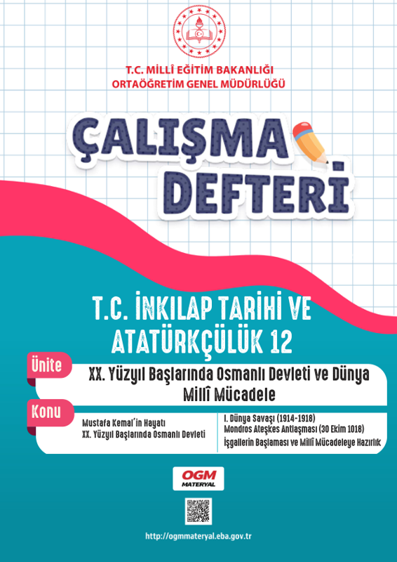 Çalışma Defteri - TC İnkılap Tarihi ve Atatürkçülük (12. Sınıf)