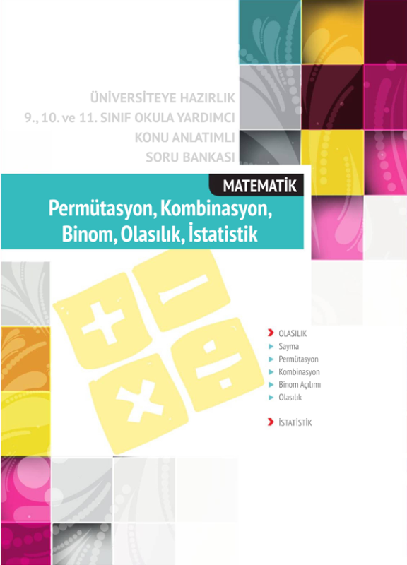 Cap Per Yayınları Mutasyon, Kombinasyon, Binom, Olasılık ve İstatistik Soru Bankası 2020-2021