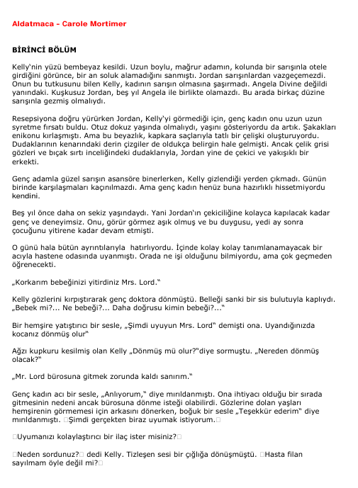 Carole Mortimer - Aldatmaca: Yasak Aşkın Tehlikeli Sarmalı