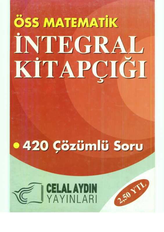 Celal Aydın Yayınları Integral