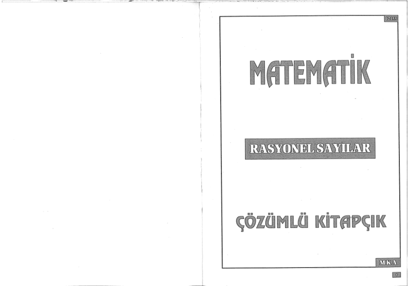 Celal Aydın Rasyonel Sayılar Konu Anlatımlı