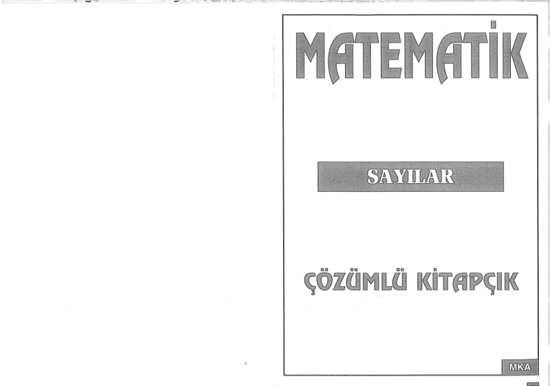 Celal Aydın Sayılar Konu Anlatımlı Kitap