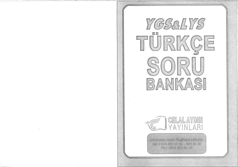 Celal Aydın YGS-LYS Türkçe Soru Bankası B Serisi