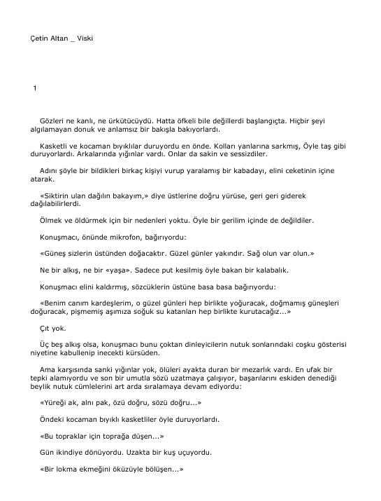 Çetin Altan Viski