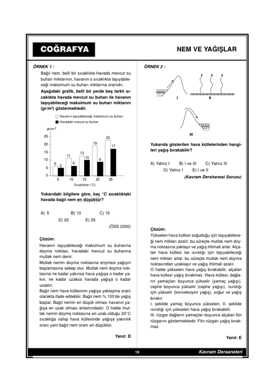Coğrafya Kavram Dershanesi Çözümlü Test 8