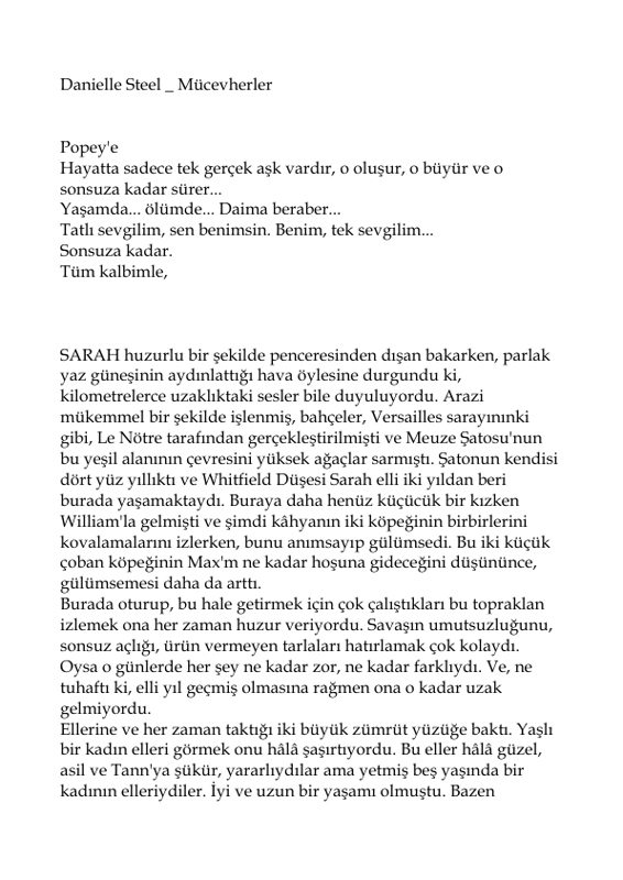 Danielle Steel Mücevherler