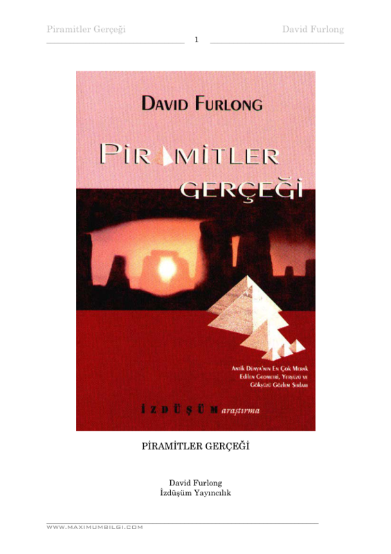 David Furlong - Piramitler Gerçeği