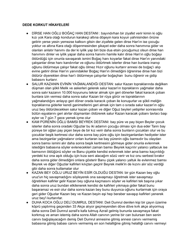 Dede Korkut Hikayeleri