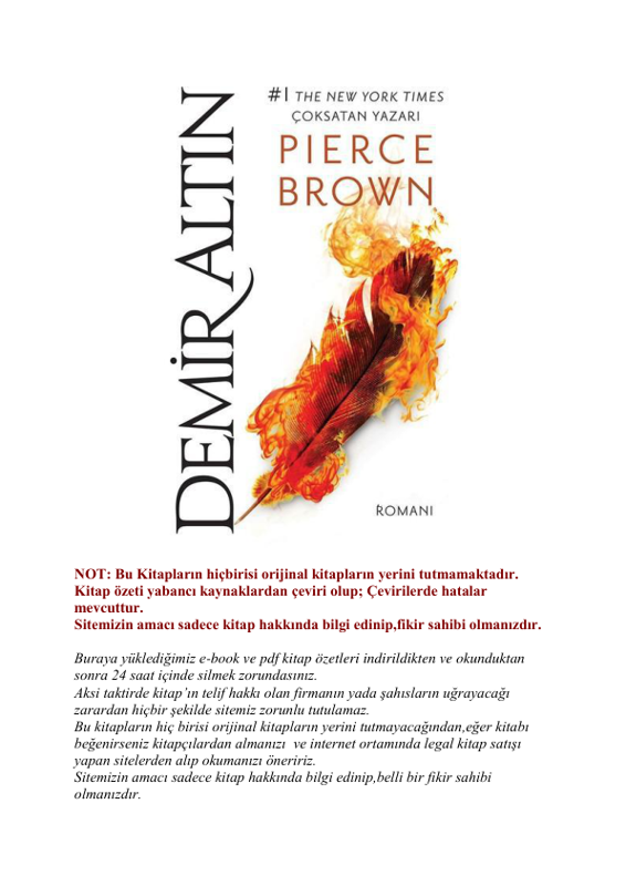 Demir Altın Kızıl İsyan 4 Pierce Brown
