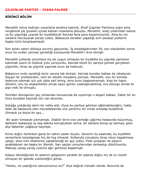 Diana Palmer: Çılgınlar Partisi