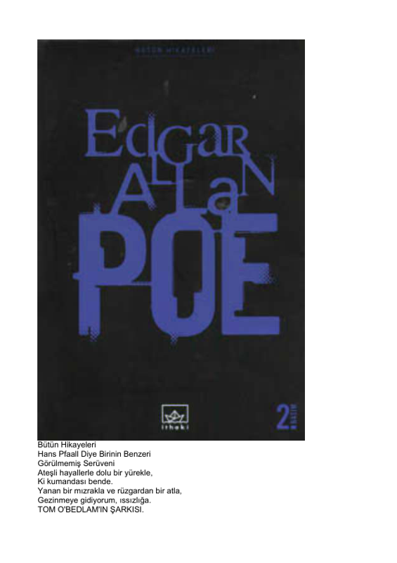 Edgar Allen Poe Bütün Hikayeleri