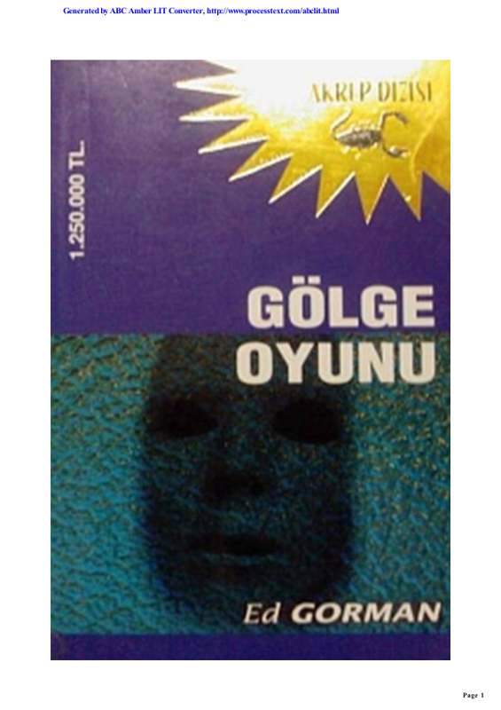 Edward Gorman Gölge Oyunu