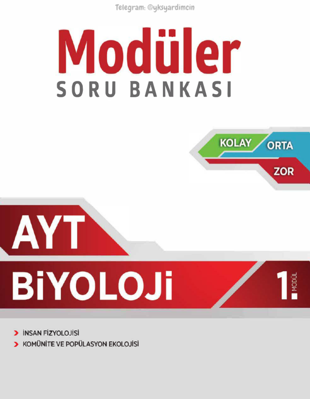 Eğitim Vadisi AYT Biyoloji 1. Modül