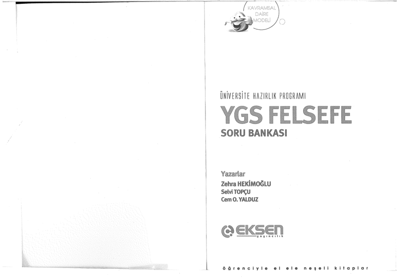 Eksen YGS Felsefe Soru Bankası B Serisi