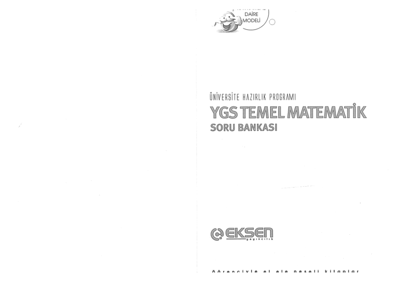 Eksen Yayınları YGS Temel Matematik Soru Bankası B Serisi