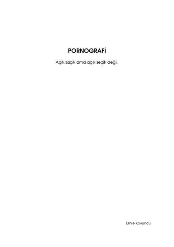 Pornografi: Dijital Çağın Cinsellik Obsesyonu