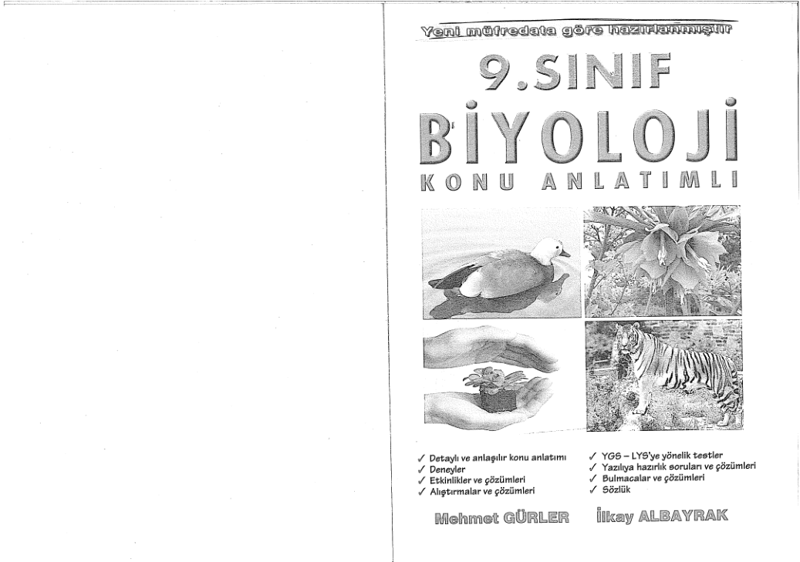Esen 9. Sınıf Biyoloji Konu Özetli Soru Bankası