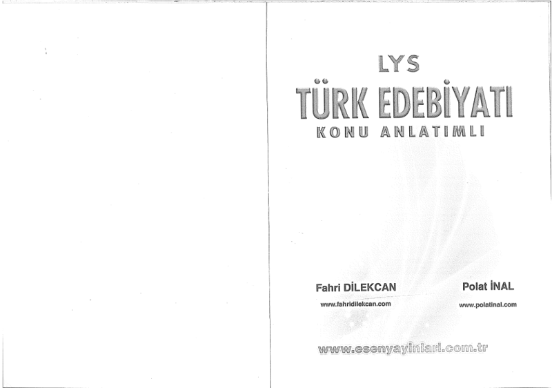 Esen LYS Türk Edebiyatı Konu Anlatımlı Kitap