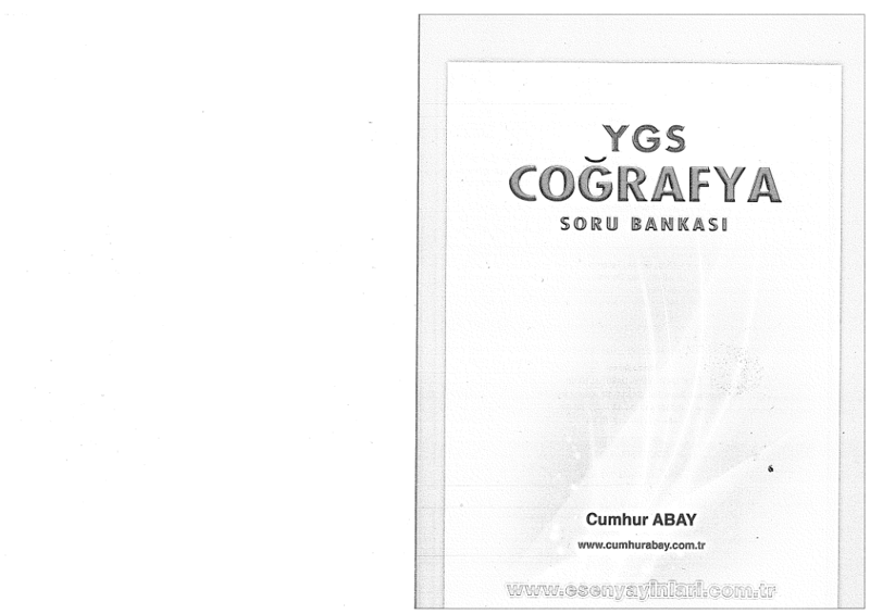 Esen YGS Coğrafya Soru Bankası B Serisi