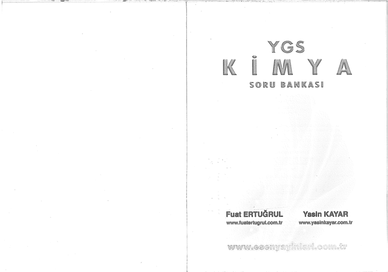 Esen YGS Kimya Soru Bankası