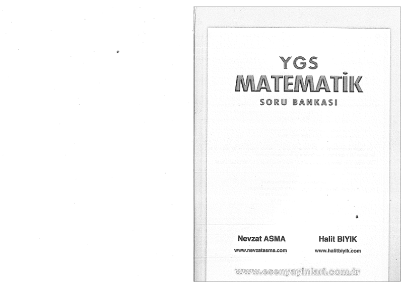Esen YGS Matematik Soru Bankası B Serisi