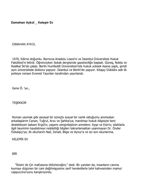 Esmahan Aykol Kelepir Ev