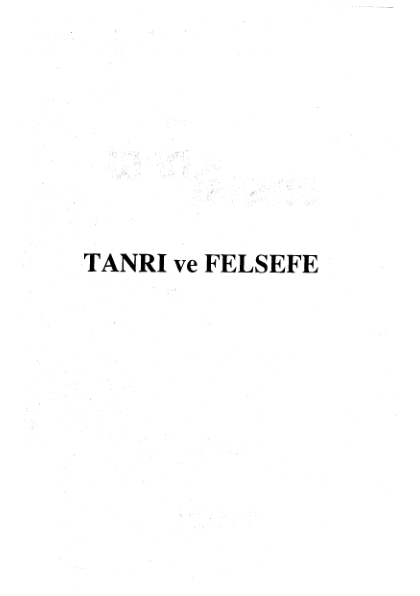 Étienne Gilson Tanrı Ve Felsefe