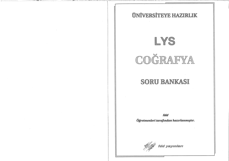 FDD LYS Coğrafya Soru Bankası